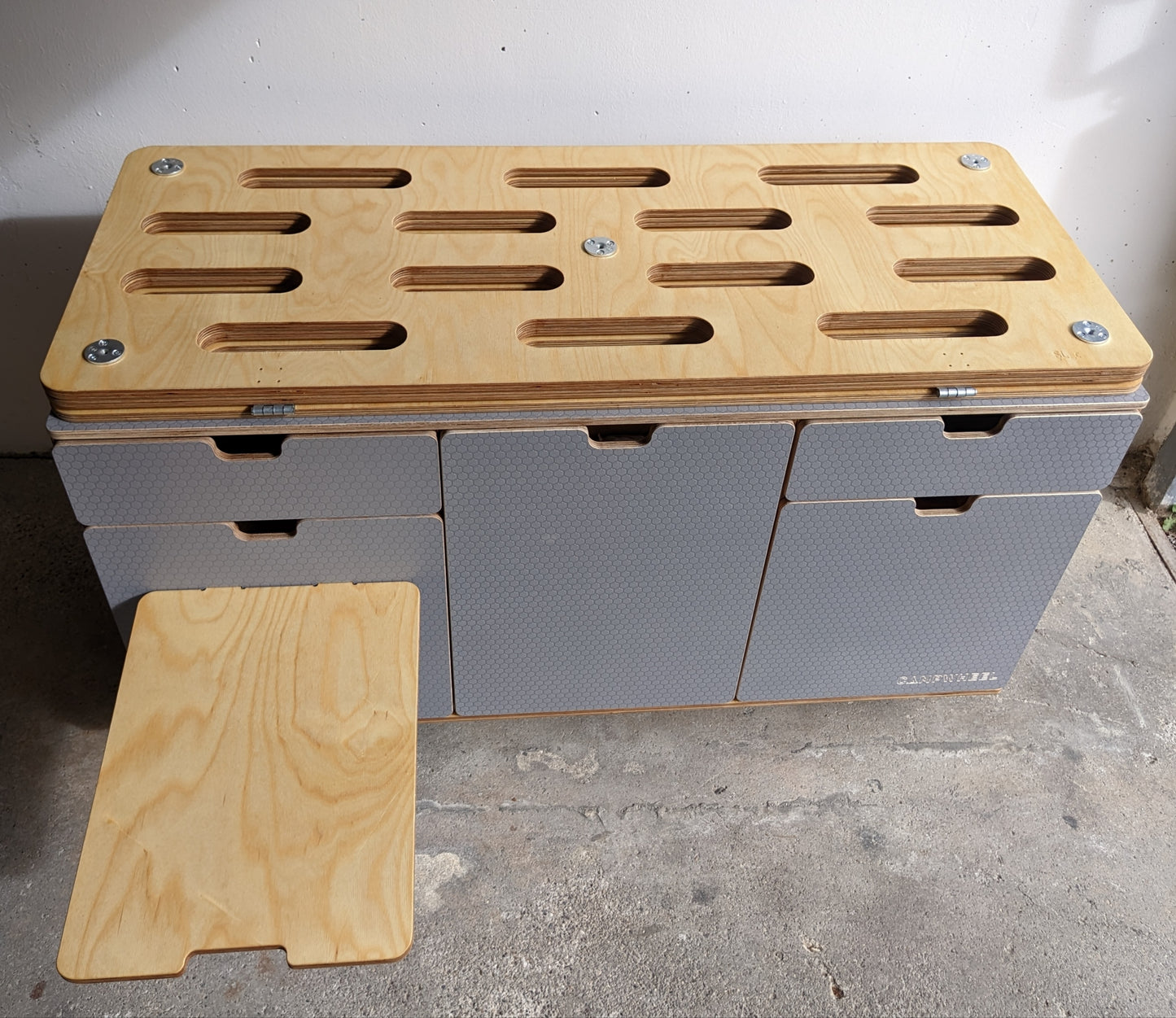 Campingmodul CampWheel Camper Box 3.1 (Grau) für VW T4, T5, T6, T6.1, Caravelle