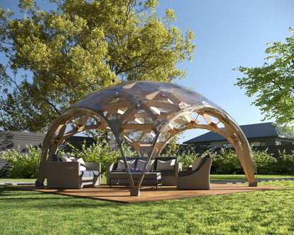 Geodätische Kuppel (Kiefernsperrholz)