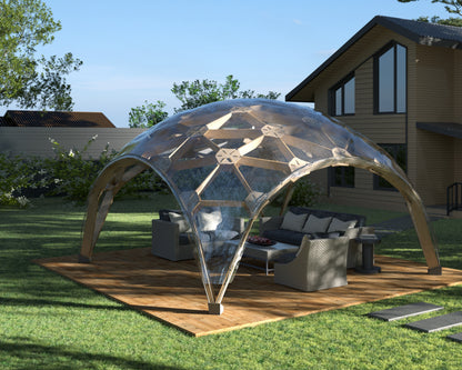 Geodätische Kuppel (Kiefernsperrholz)