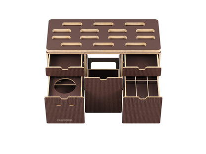Campingmodul CampWheel Camper Box 3.0 (Braun) für VW T4, T5, T6, T6.1, Caravelle NEU