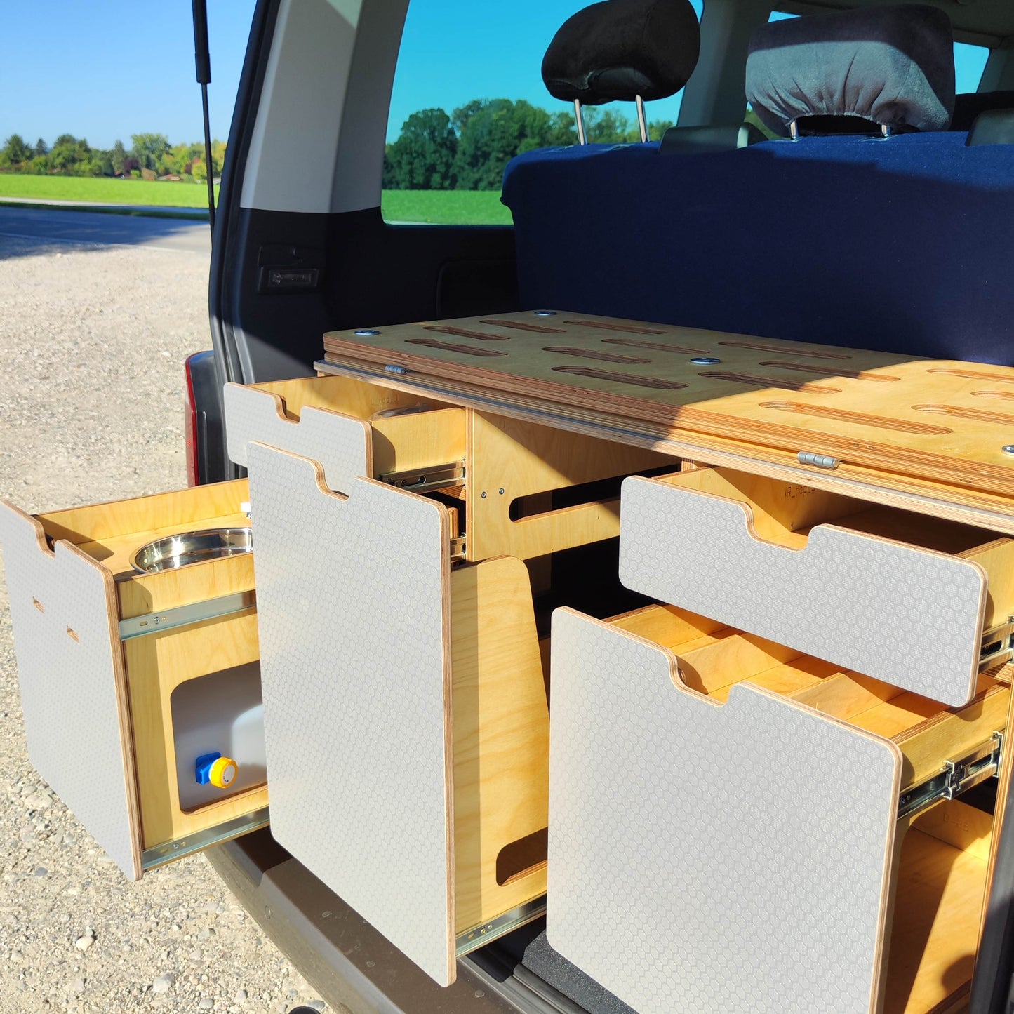 Campingmodul CampWheel Camper Box 3.1 (Grau) für VW T4, T5, T6, T6.1, Caravelle