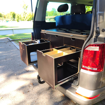 Campingmodul CampWheel Camper Box 3.1 (Braun) für VW T4, T5, T6, T6.1, Caravelle NEU