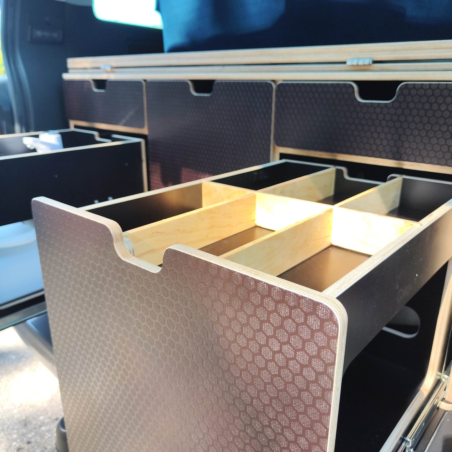 Campingmodul CampWheel Camper Box 3.1 (Braun) für VW T4, T5, T6, T6.1, Caravelle NEU