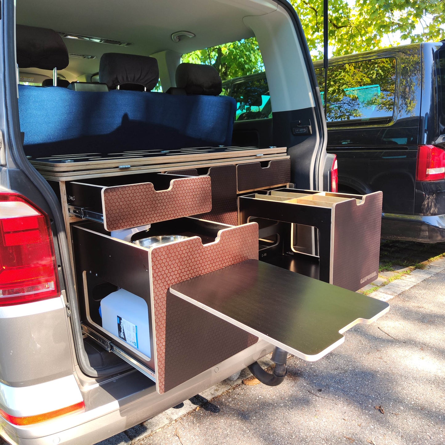 Campingmodul CampWheel Camper Box 3.1 (Braun) für VW T4, T5, T6, T6.1, Caravelle NEU