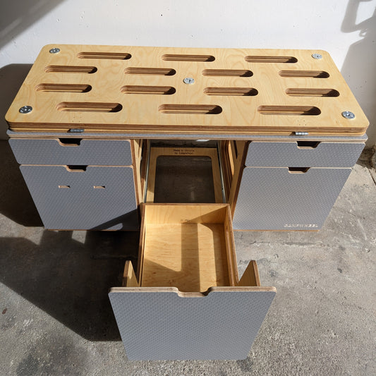 Campingmodul CampWheel Camper Box 3.0 (Grau) für VW T4, T5, T6, T6.1, Caravelle