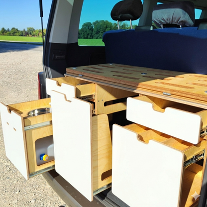 Campingmodul  Сamper Box 3.1 (Weiß) für VW T4, T5, T6, T6.1, Caravelle